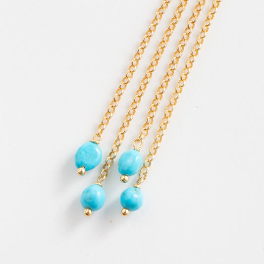 ORECCHINI PENDENTI TURCHINA