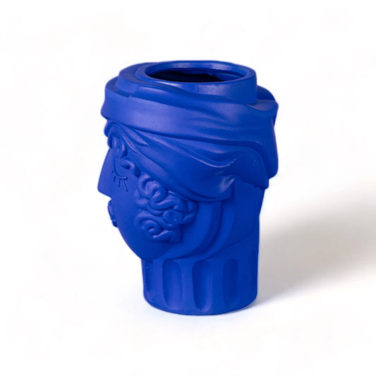 VASO TERRACOTTA WOMEN BLU MAGNA GRAECIA