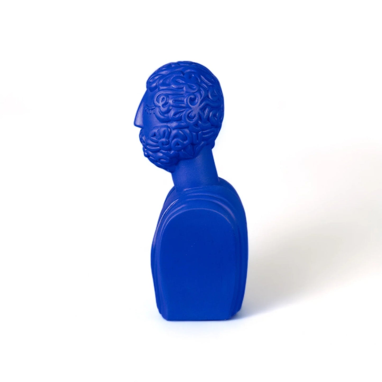 BUSTO UOMO TERRACOTTA BLU MAGNA GRAECIA
