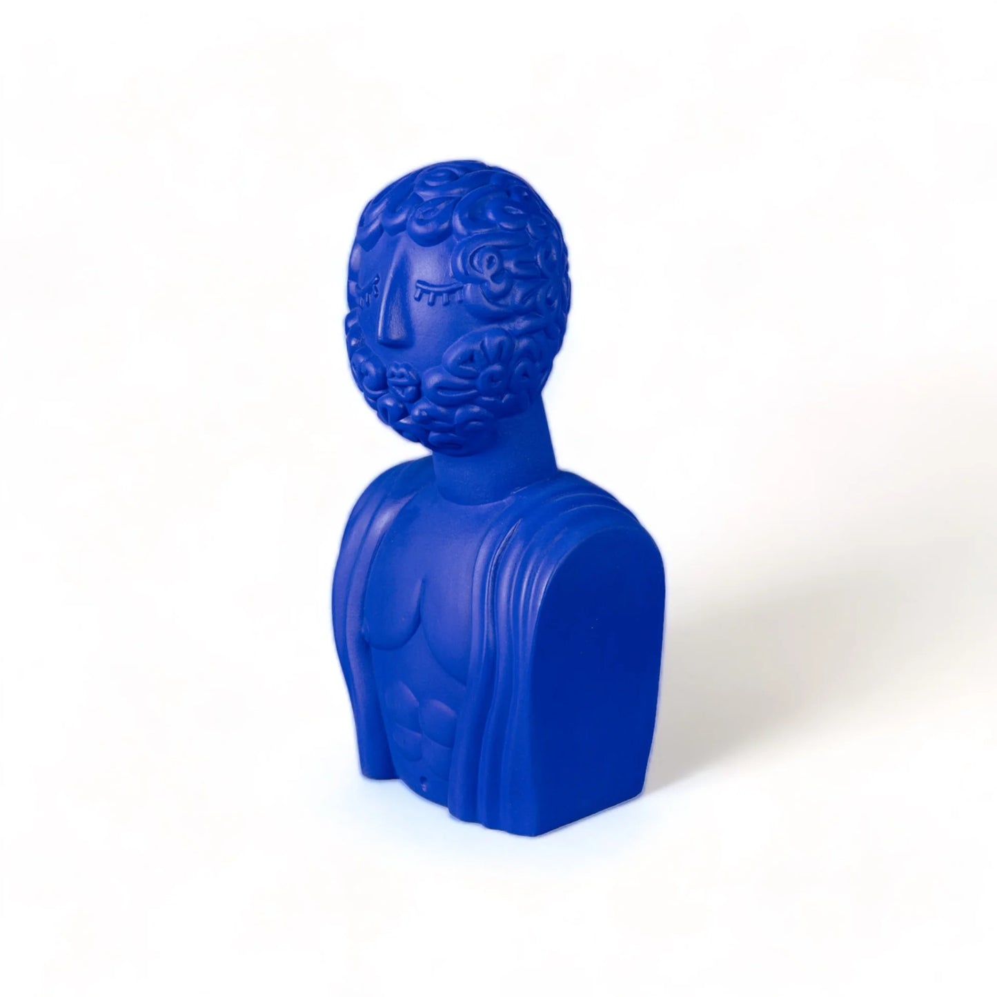 BUSTO UOMO TERRACOTTA BLU MAGNA GRAECIA