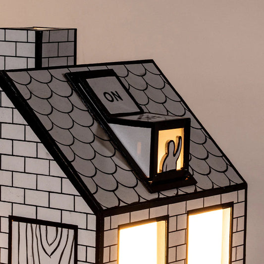 LAMPADA CASA CARTA RICICLATA ON-OFF LAMP