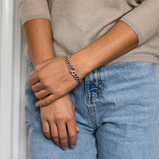 TI SENTO - BRACCIALE GROUMETTE ARGENTO CHIUSURA PAVE' DI ZIRCONI