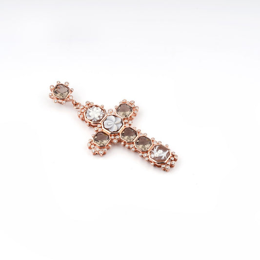 PENDENTE SACRED ARGENTO ROSE' E CAMEO