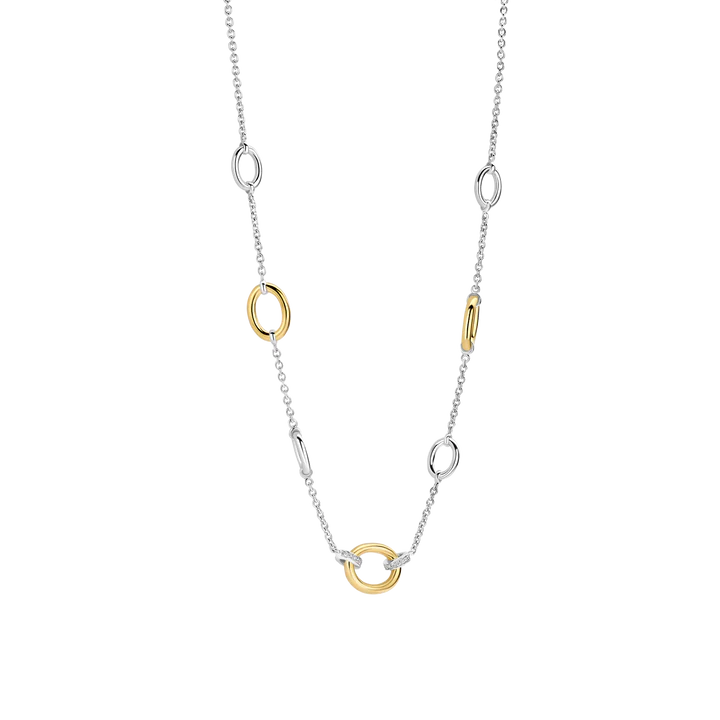 TI SENTO - COLLANA ANELLI BICOLORE