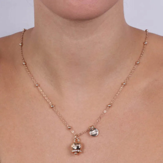 AMO CAPRI - COLLANA METALLO ROSE' SCRITTA CAPRI