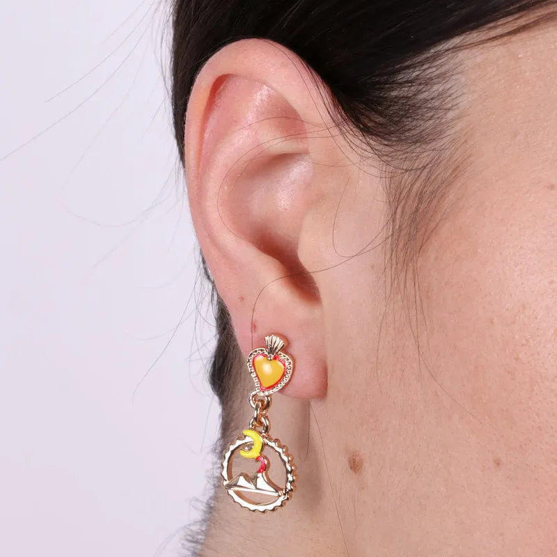 AMO NAPOLI - ORECCHINI IN METALLO VESUVIO