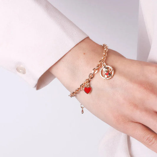 AMO NAPOLI - BRACCIALE IN METALLO CHARM SAN GENNARO