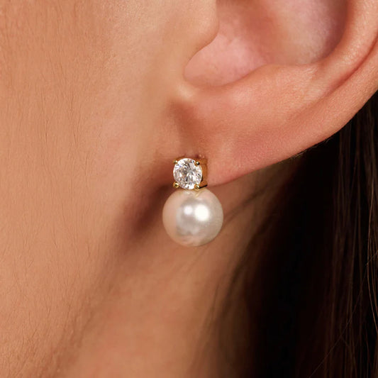 TI SENTO - ORECCHINI A LOBO CON PERLE