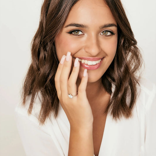 LUCA BARRA - ANELLO IN ACCIAIO CON COCCINELLA E CRISTALLI BIANCHI