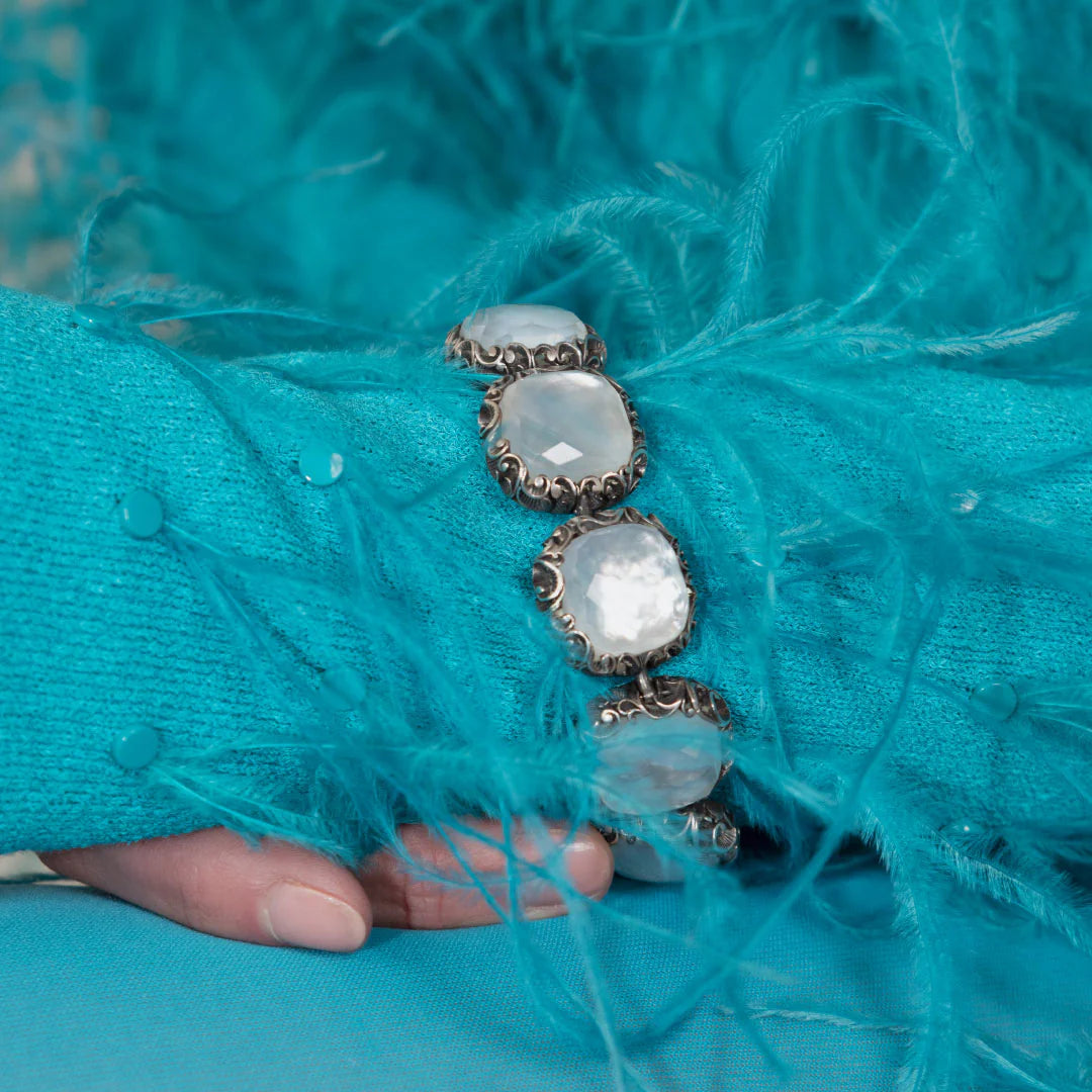 MARIAELUISA JEWELS - BRACCIALE ARGENTO CON CRISTALLI DI ROCCA