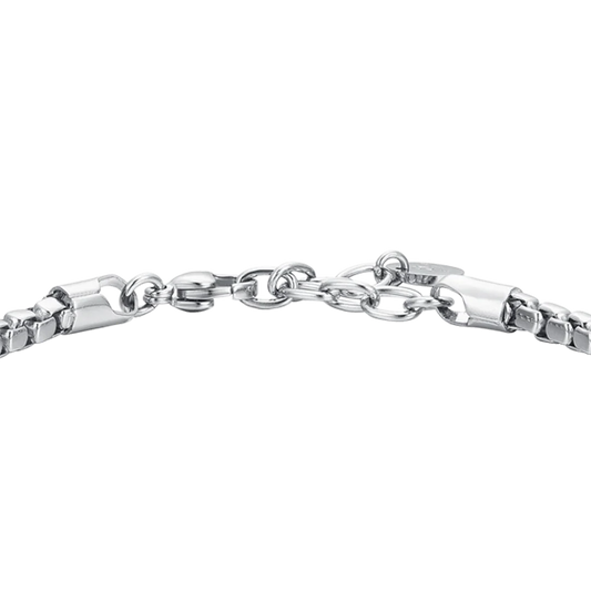 LUCA BARRA - BRACCIALE UOMO IN ACCIAIO