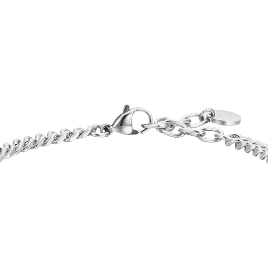 LUCA BARRA - BRACCIALE UOMO IN ACCIAIO