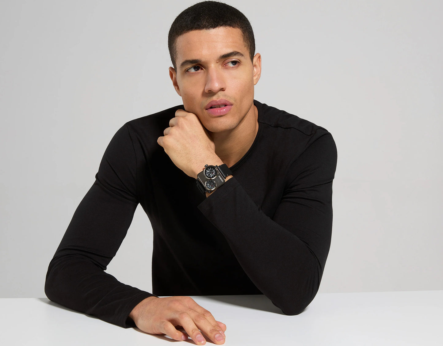 OROLOGIO DUAL TIME NERO