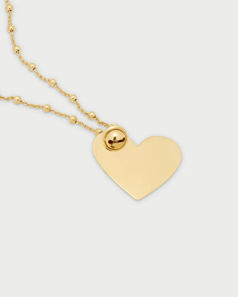 COLLANA ARGENTO DORATO CON CUORE