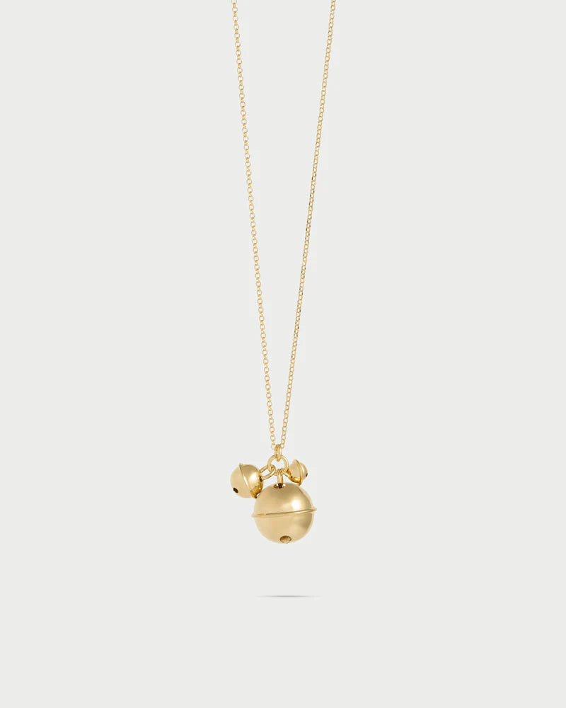COLLANA CHIAMA ANGELI ARGENTO DORATO CON CAMPANELLA