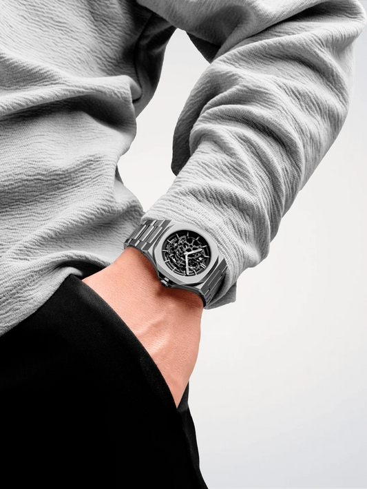 D1 MILANO - GUN METAL SKELETON 41,5 MM