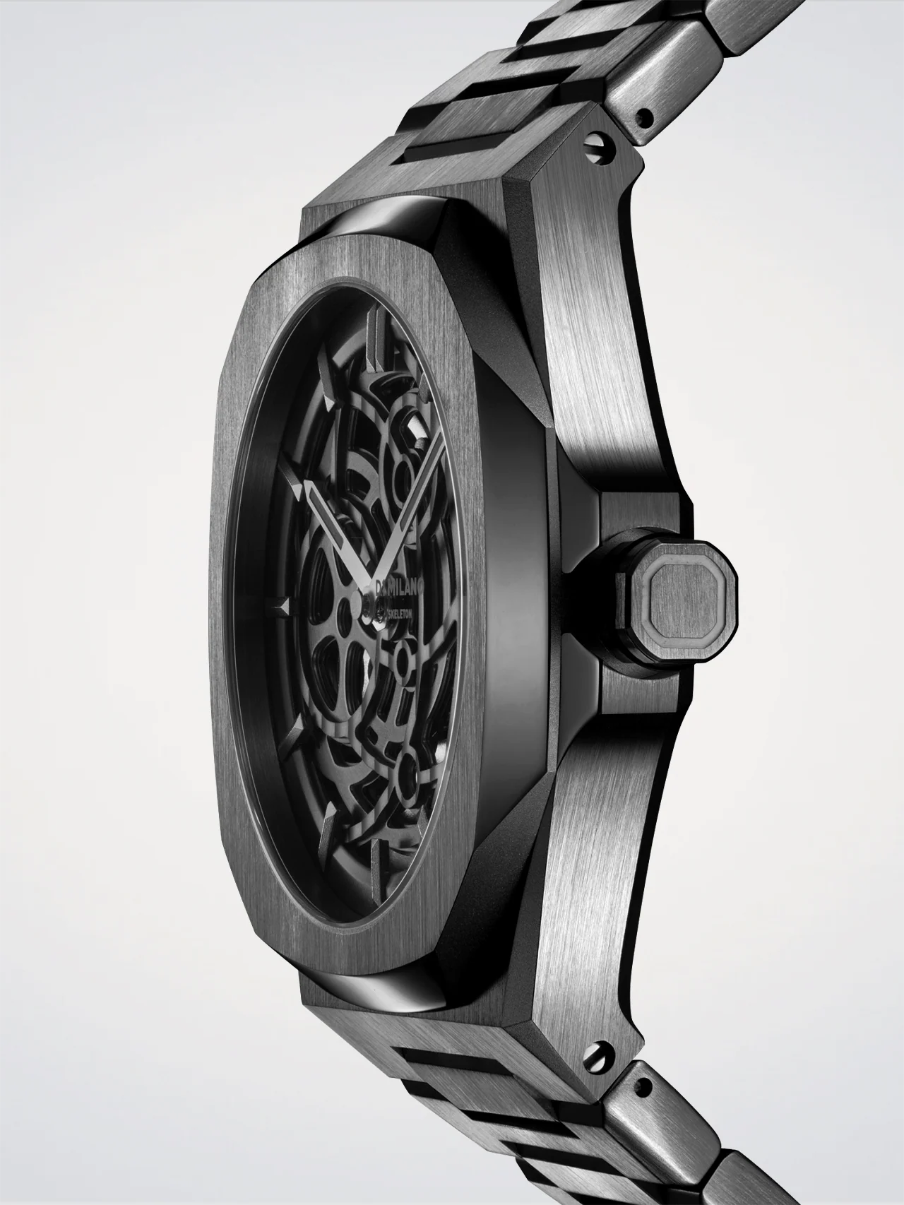 D1 MILANO - GUN METAL SKELETON 41,5 MM
