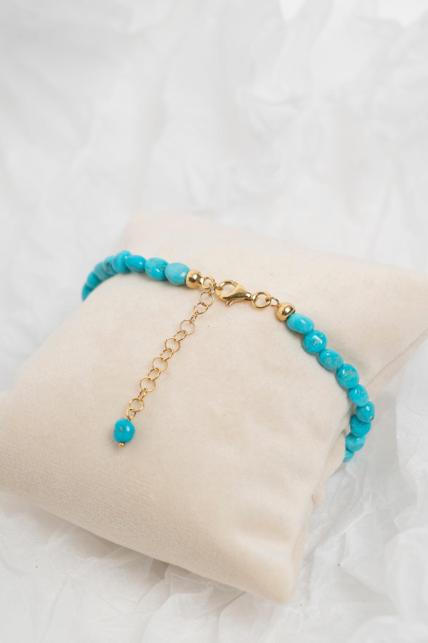 SOARA - BRACCIALE IN TURCHESE SFERE IRREGOLARI