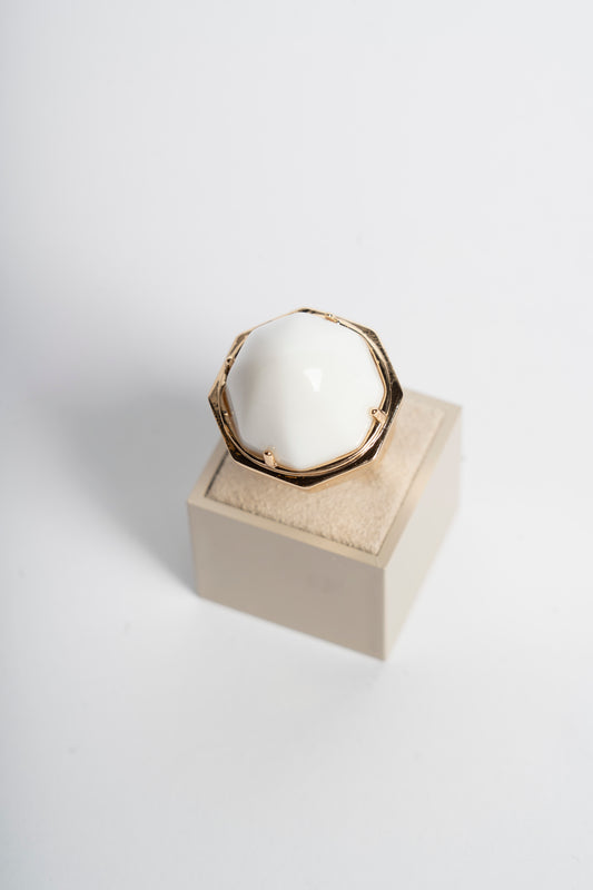 ANELLO OTTONE POLIMERO BIANCO