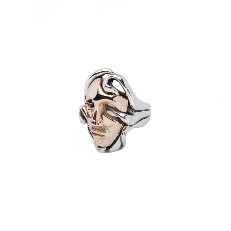 NEMORIS - ANELLO MADRE NATURA ARGENTO E BRONZO