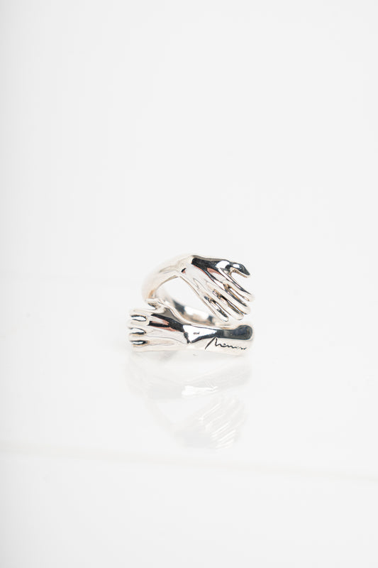 NEMORIS - ANELLO IN ARGENTO ABBRACCIO