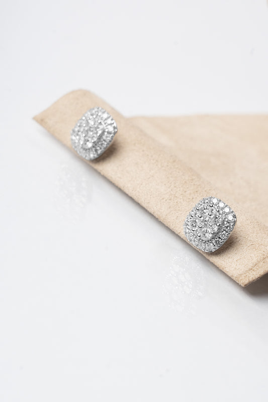 FANI - ORECCHINI PAVE' DIAMANTI BIANCHI