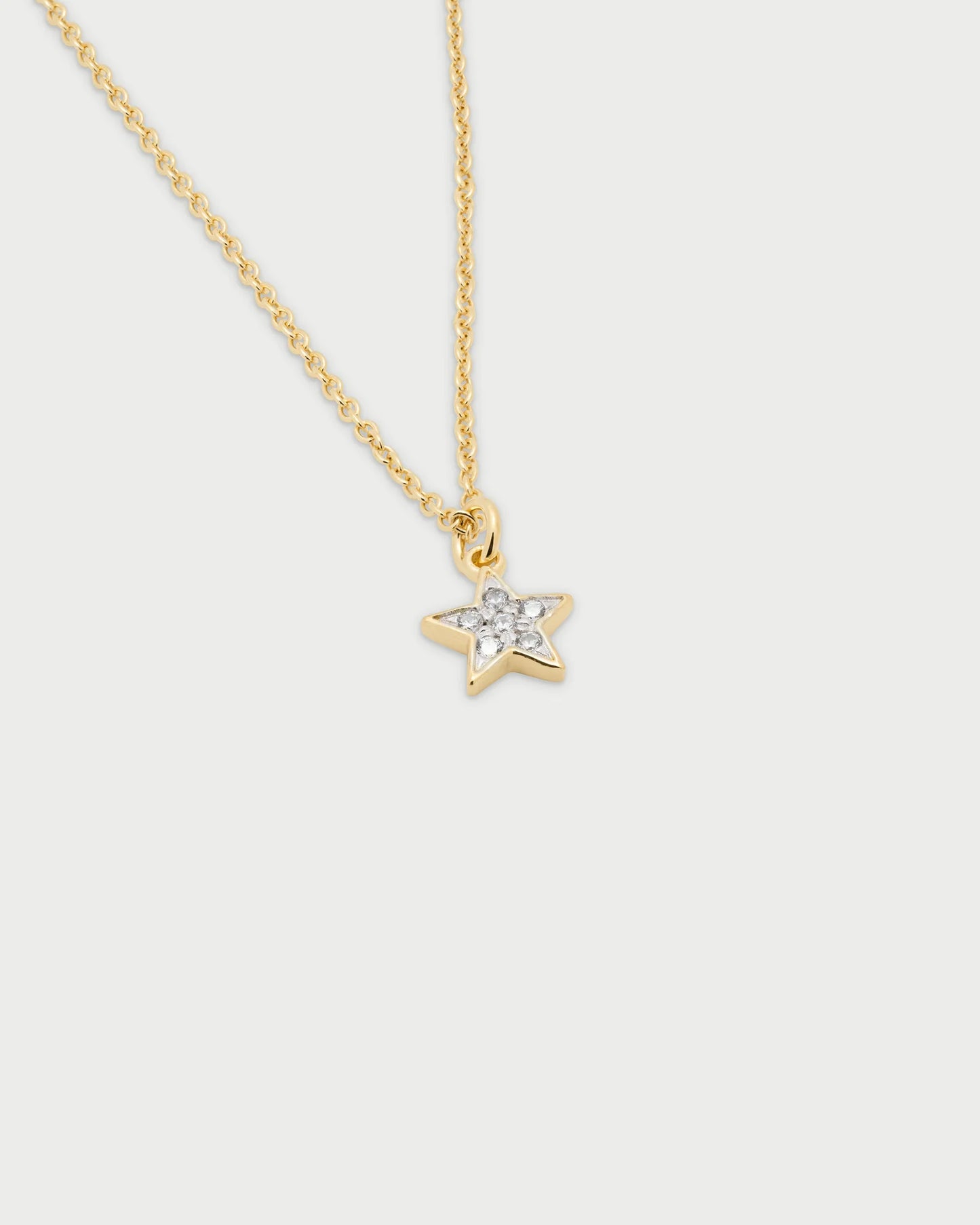 GIROCOLLO DORATO CON CIONDOLO STELLA CON ZIRCONI