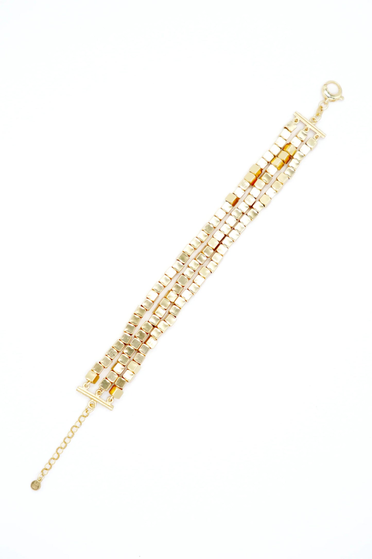 BRACCIALE MULTIFILI ARGENTO DORATO