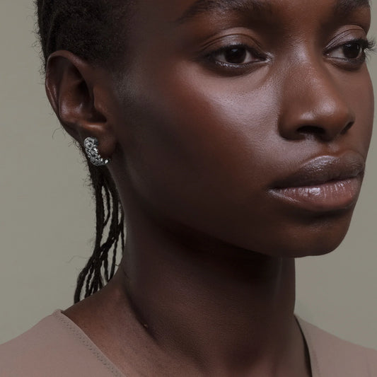 MARIAELUISA JEWELS - ORECCHINI ARGENTO BRNITO A FASCETTA