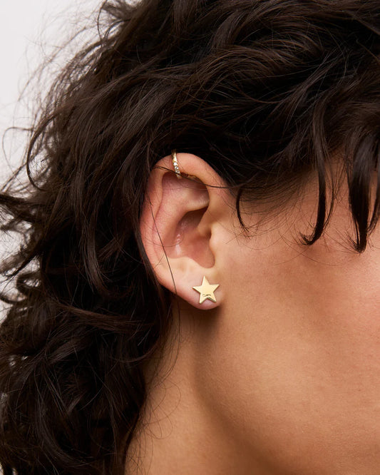ORECCHINI STELLA ARGENTO DORATO