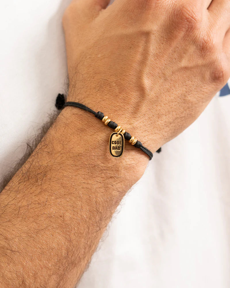 CHARM BAR - CIONDOLO COOL DAD SMALTO NERO