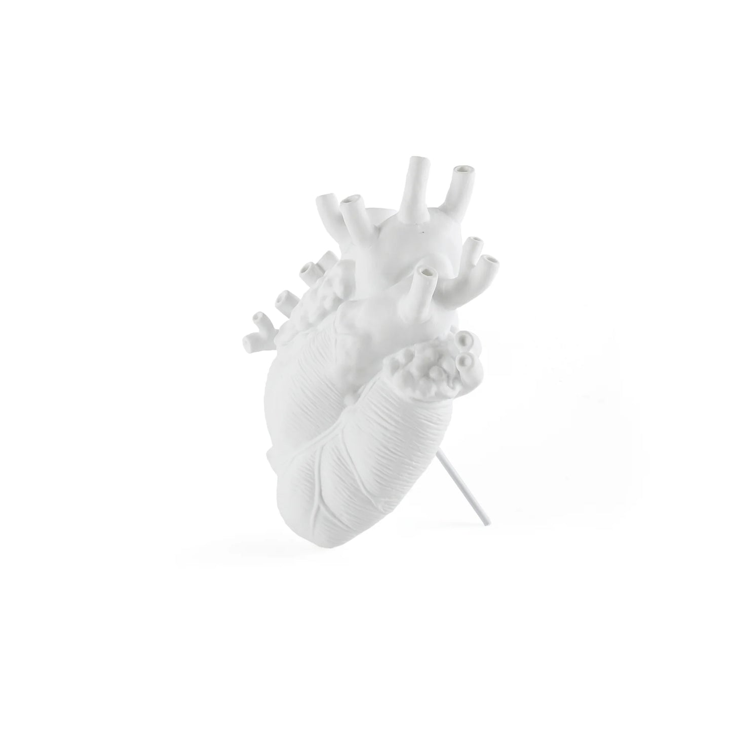 SELETTI - CUORE VASO PORCELLANA BIANCA LOVE IN BLOOM