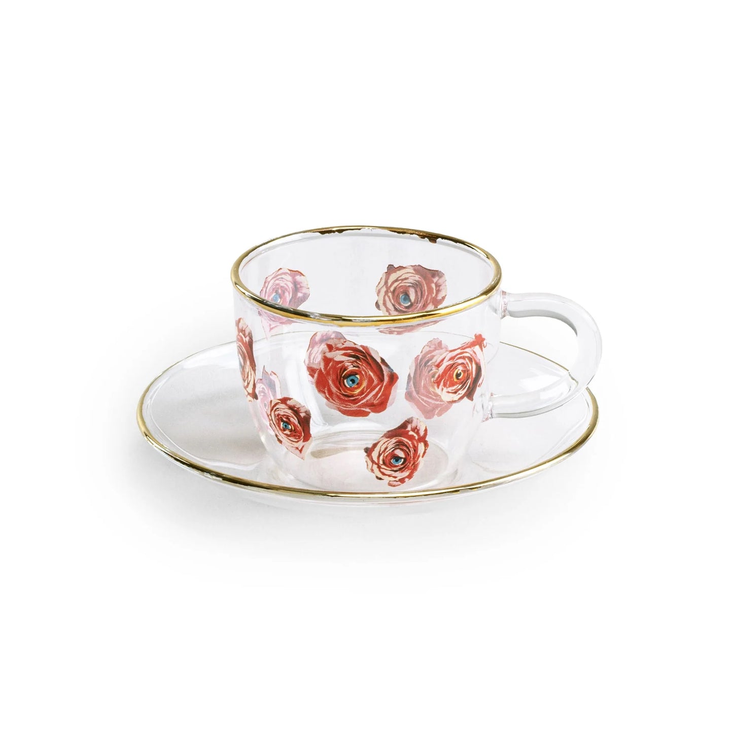 TAZZINA CAFFE' - COFFE CUP ROSES