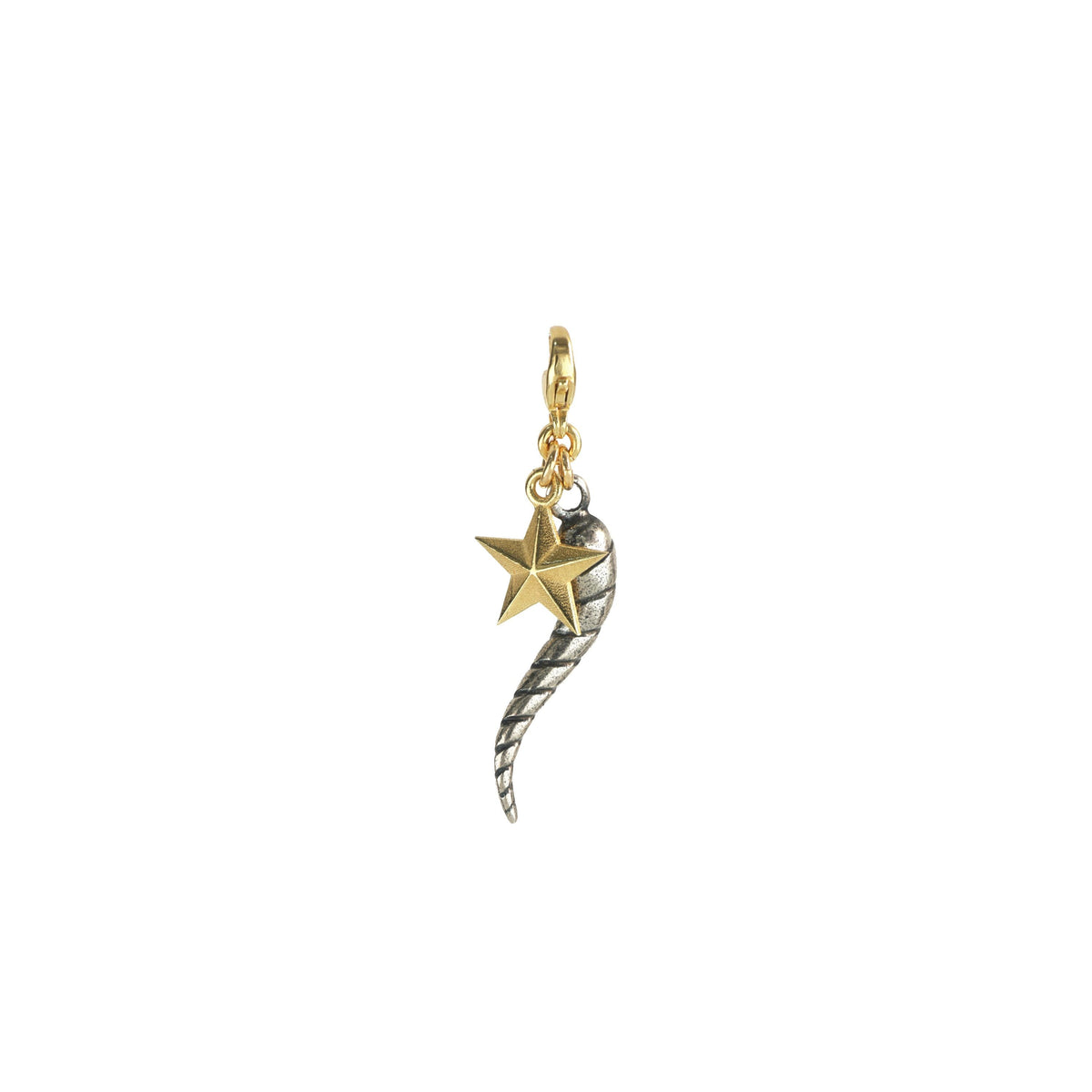 MAMAN ET SOPHIE - CHARM ARGENTO DORATO CON CORNO E STELLA