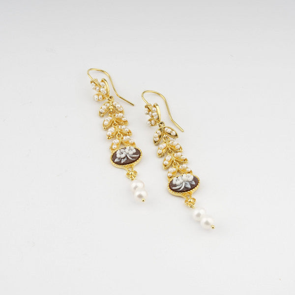 ORECCHINI CAMEO FIORI ANASTASIA