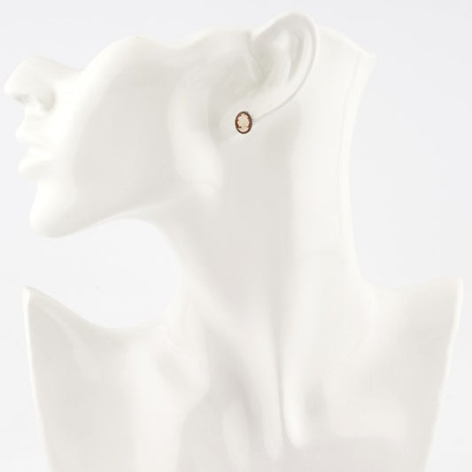 CAMEO ITALIANO - ORECCHINI COLIBRI COM CAMEO CON DEA