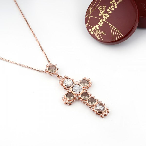 PENDENTE SACRED ARGENTO ROSE' E CAMEO