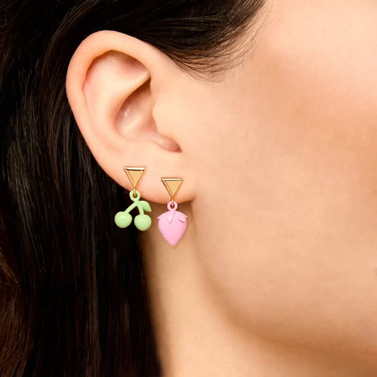 VALENTINA FERRAGNI - ORECCHINI PENDENTI CILIEGIA E FRAGOLA