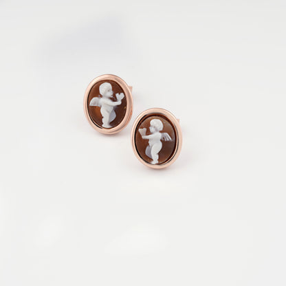 CAMEO ITALIANO - ORECCHINI A LOBO ROMANTICA PUTTO