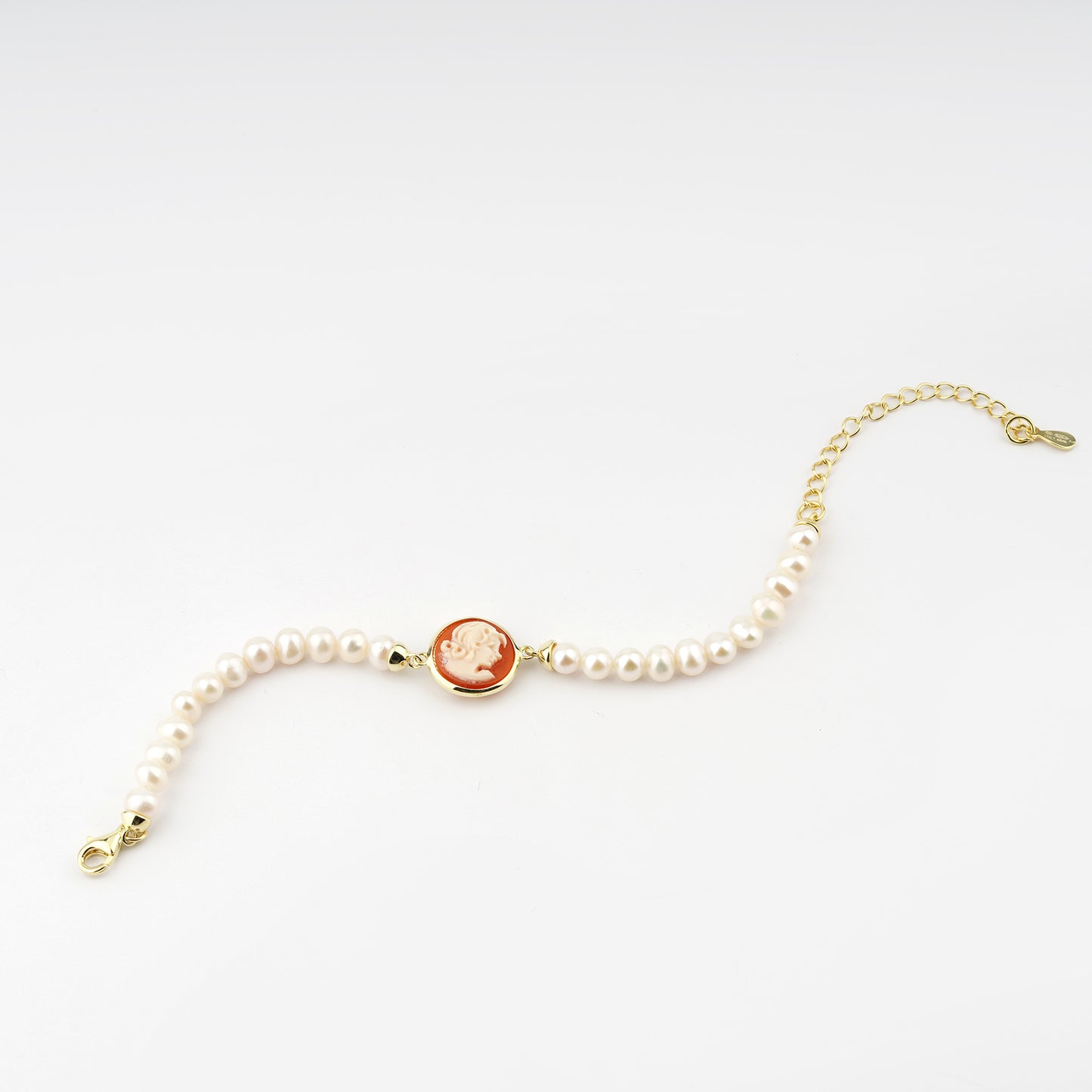 CAMEO ITALIANO - BRACCIALE BALLET CORNIOLA VOLTO DONNA
