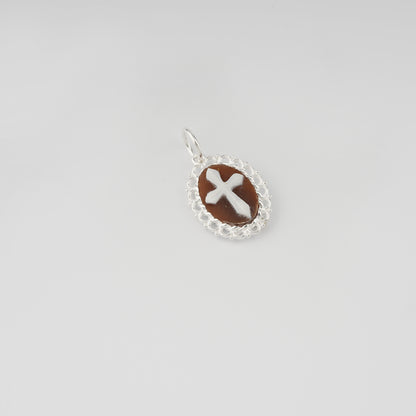 CAMEO ITALIANO - PENDENTE SACRED CON CROCE CAMEO