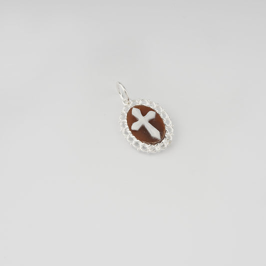 CAMEO ITALIANO - PENDENTE SACRED CON CROCE CAMEO
