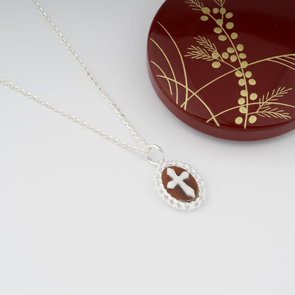 CAMEO ITALIANO - PENDENTE SACRED CON CROCE CAMEO