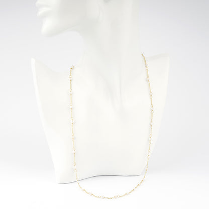 CAMEO ITALIANO - COLLANA ELEMENTS ARGENTO DORATO E PERLE