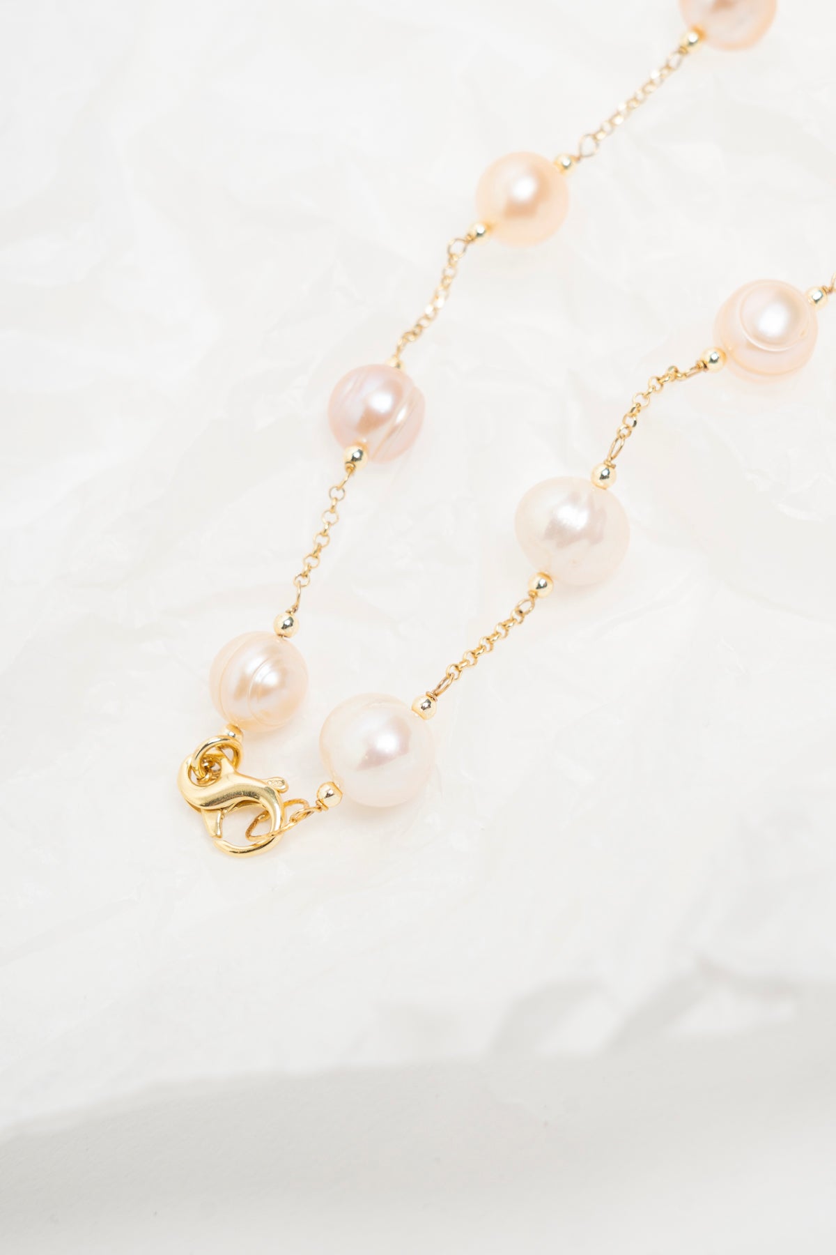 SICYLUI - COLLANA CON PERLE DI FIUME E MADREPERLA