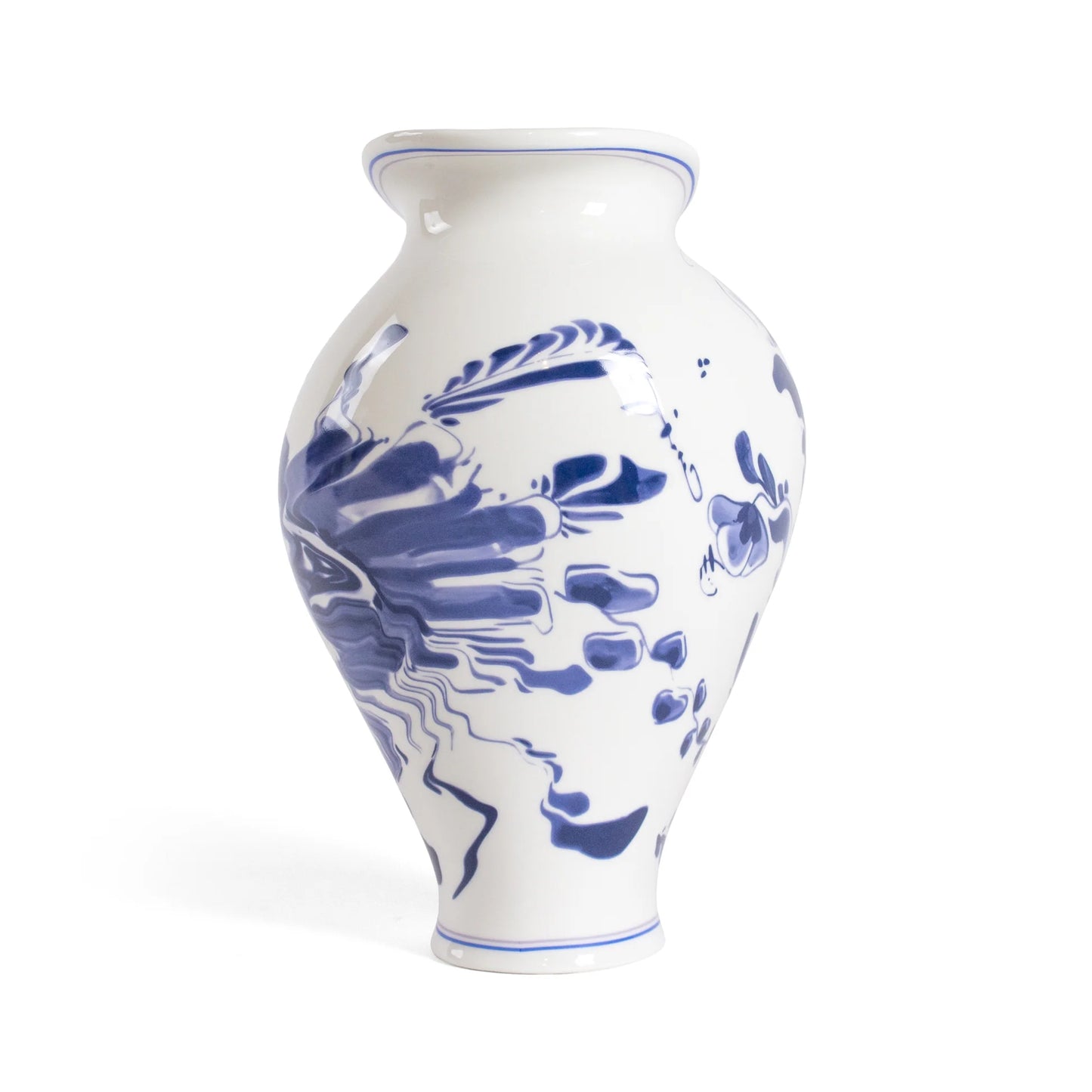 SELETTI - VASO DIESEL IN PORCELLANA CLASSIC ON ACID FLORAL DELFT