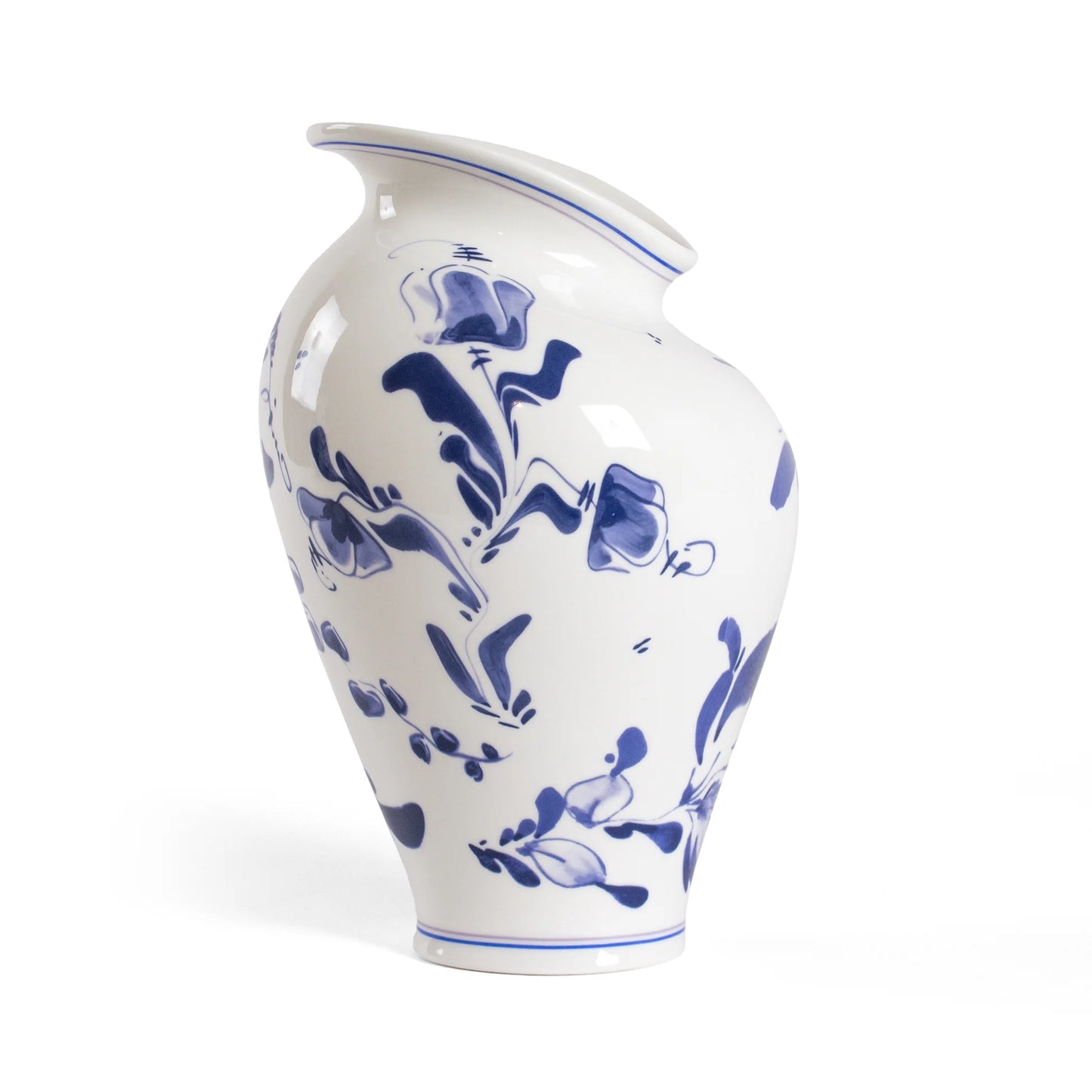 SELETTI - VASO DIESEL IN PORCELLANA CLASSIC ON ACID FLORAL DELFT