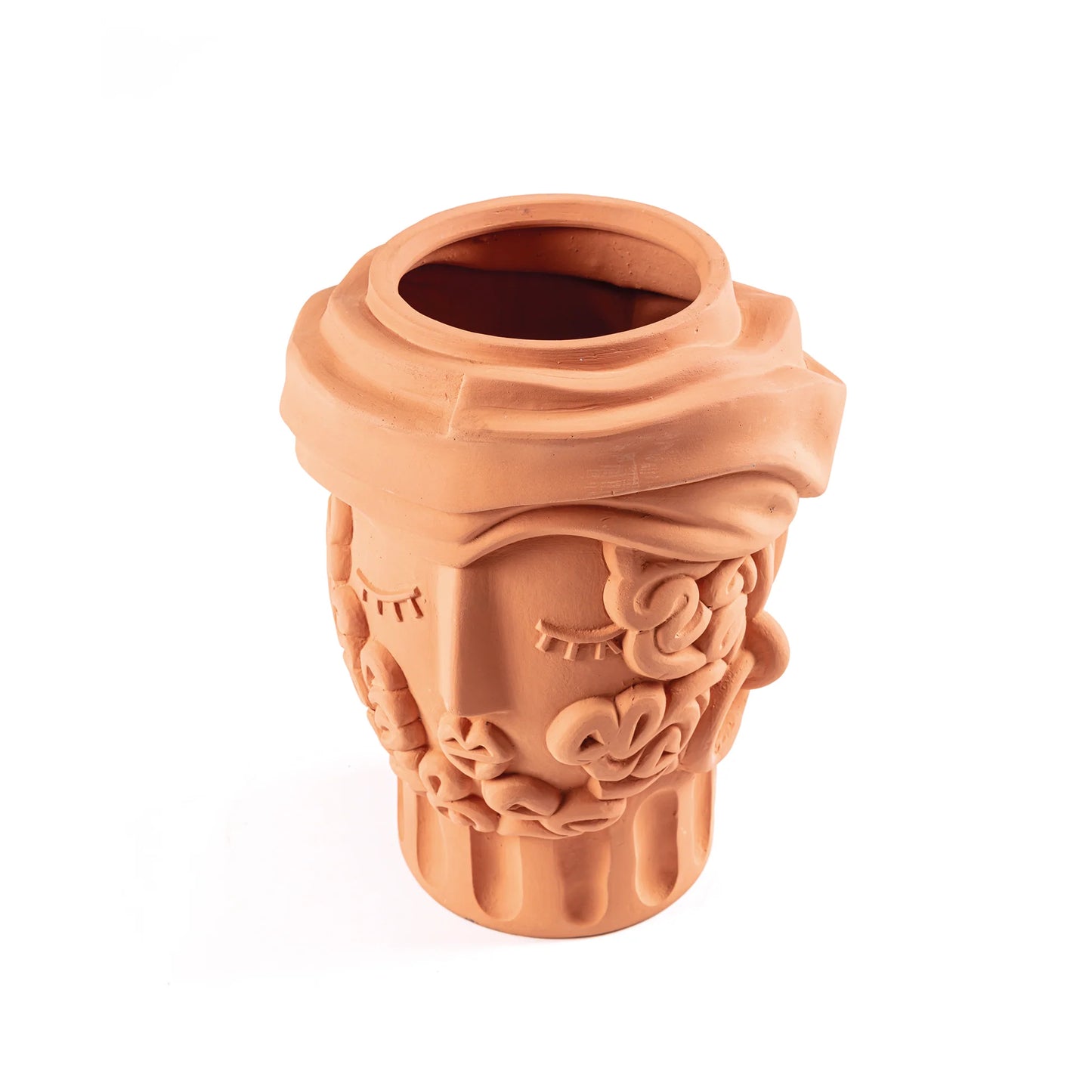 VASO MAGNA GRAECIA TERRACOTTA MAN