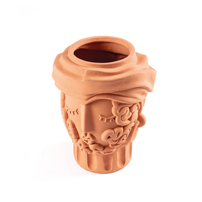 VASO MAGNA GRAECIA TERRACOTTA MAN