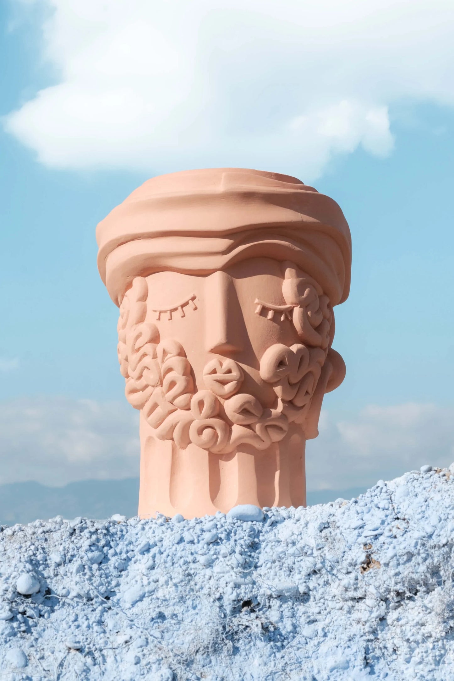 VASO MAGNA GRAECIA TERRACOTTA MAN